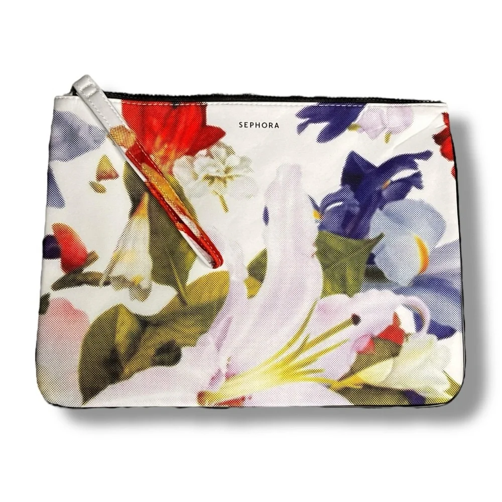 Sephora large cosmetic / travel wristlet bag NEW